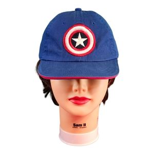 Captain‎ America Marvel Hat Cap Boys Youth Size Large Elastic Band Civil War
